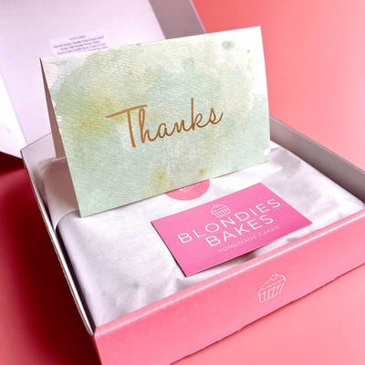Thank You Brownie & Blondie Mixed Box - Blondies Bakes