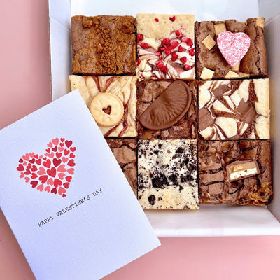 Valentines Brownie & Blondie Mixed Box - Blondies Bakes