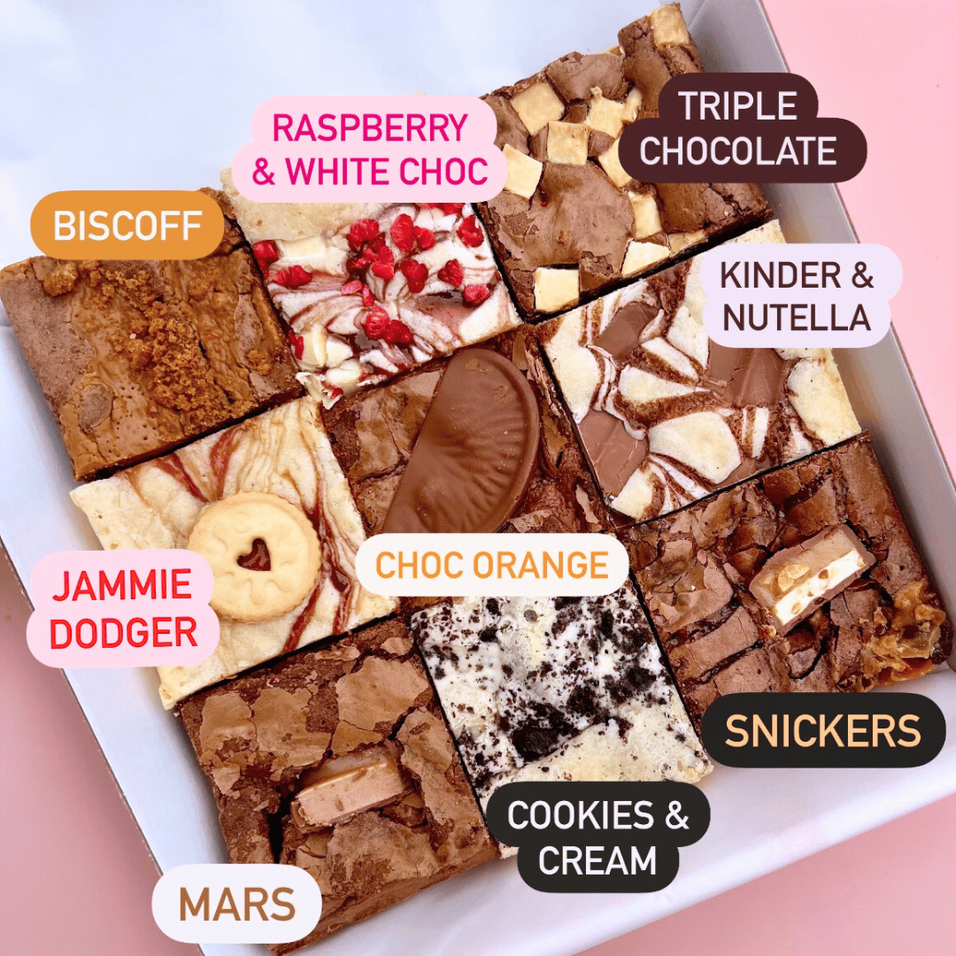 Brownie & Blondie Mixed Box - Blondies Bakes