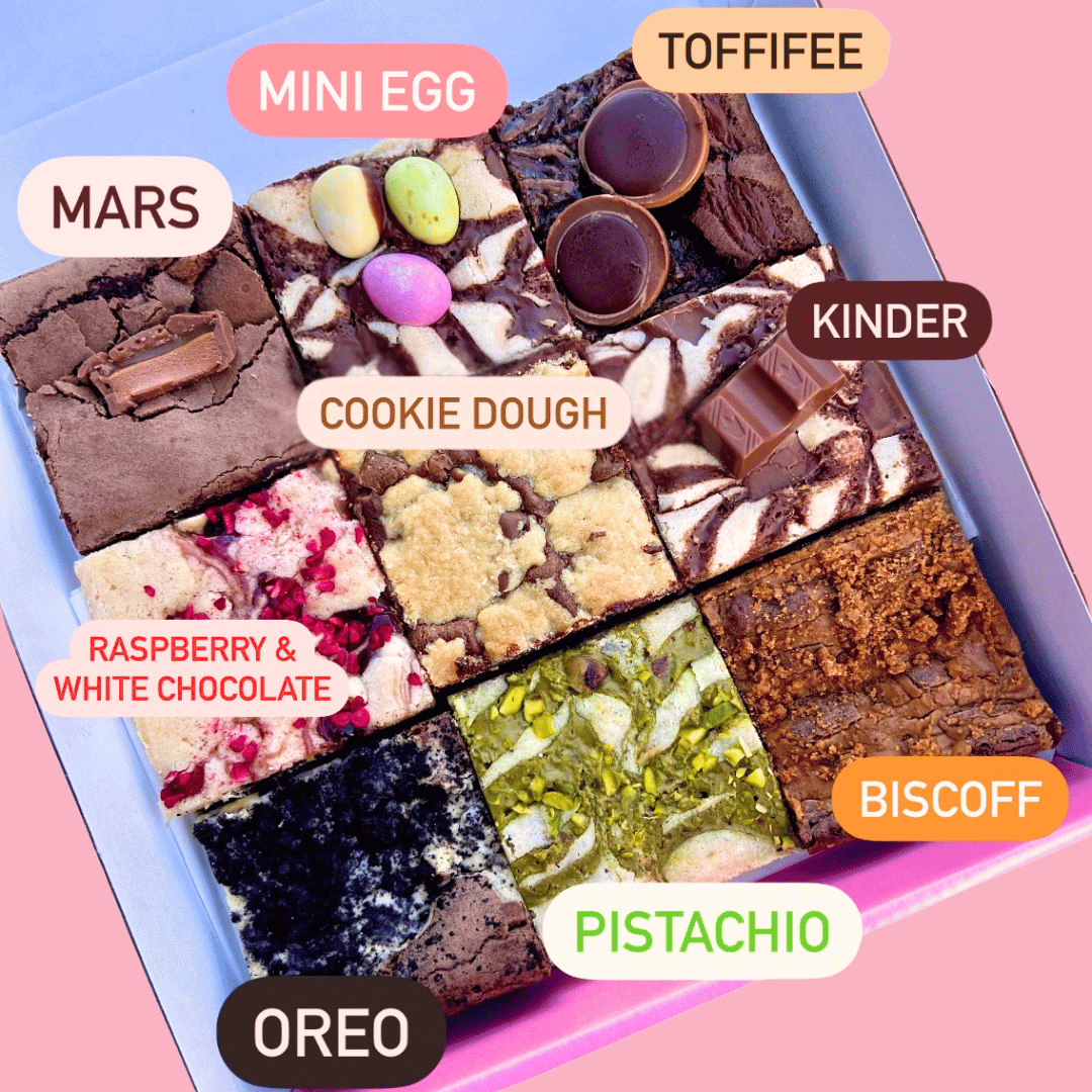 Brownie & Blondie Mixed Box - Blondies Bakes