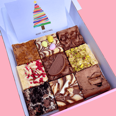 Christmas Brownie & Blondie Mixed Box - Blondies Bakes