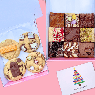 Christmas Ultimate Brownie, Blondie & Cookie Bundle - Blondies Bakes