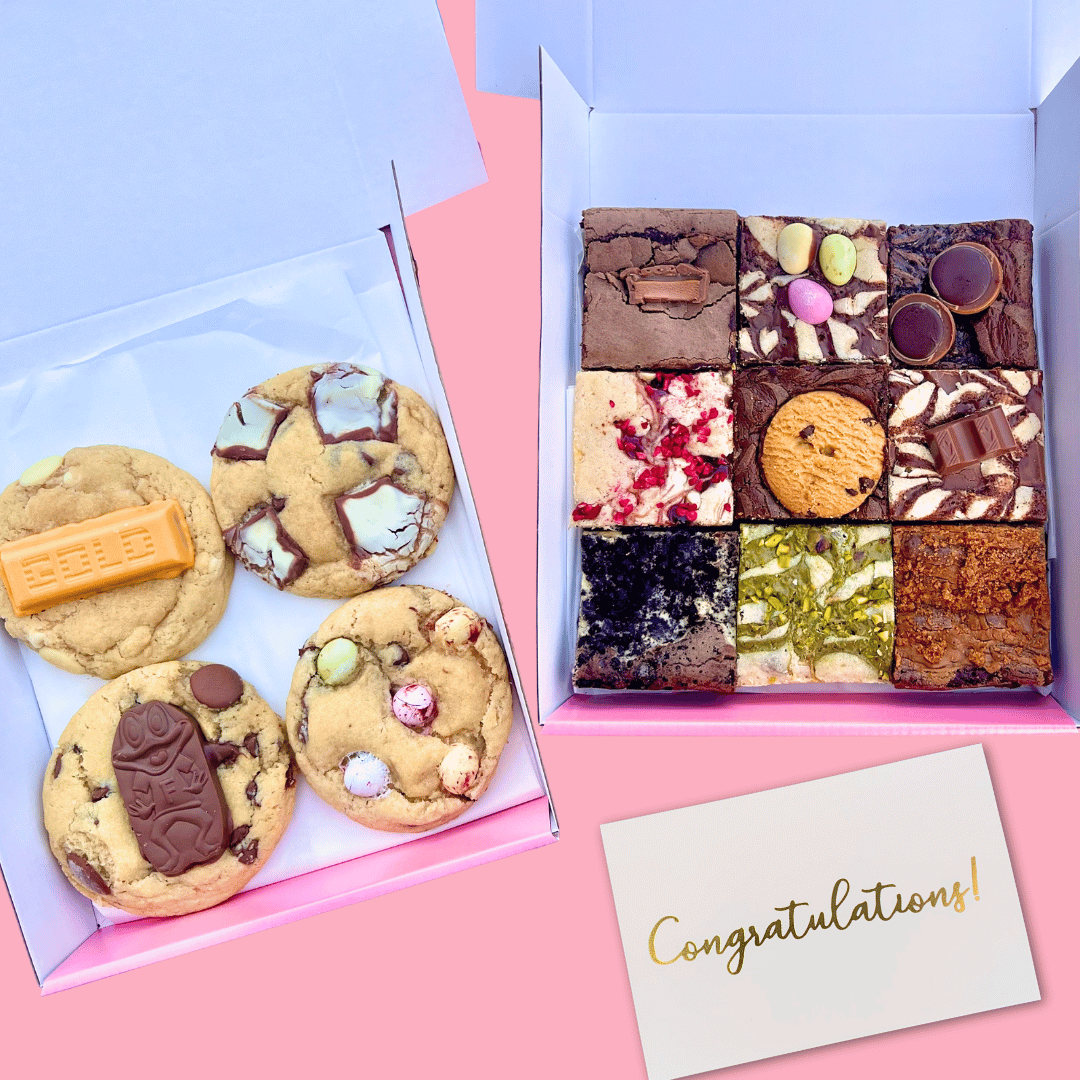 Congratulations Ultimate Brownie, Blondie & Cookie Bundle - Blondies Bakes