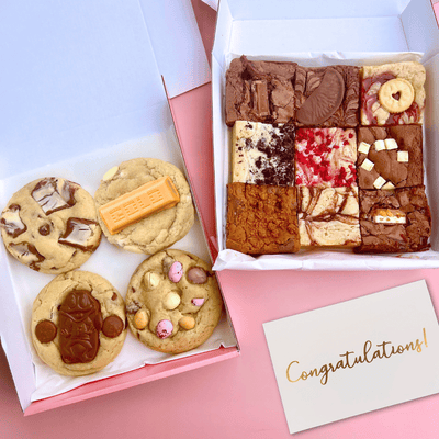 Congratulations Ultimate Brownie, Blondie & Cookie Bundle - Blondies Bakes