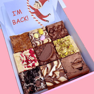 Elf I'm Back Brownie & Blondie Mixed Box - Blondies Bakes