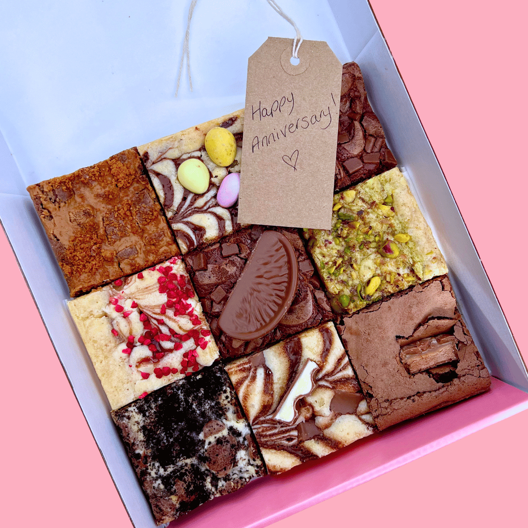 Kraft Tag Brownie & Blondie Mixed Box - Blondies Bakes