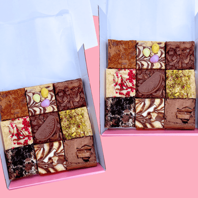 Treat Yourself Double Brownie & Blondie Mixed Box - Blondies Bakes