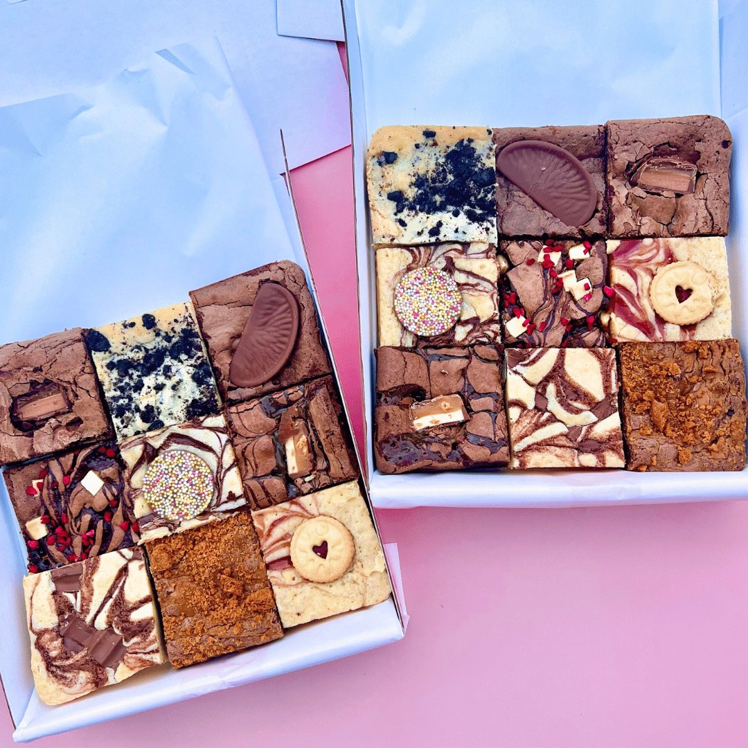 Treat Yourself Double Brownie & Blondie Mixed Box - Blondies Bakes