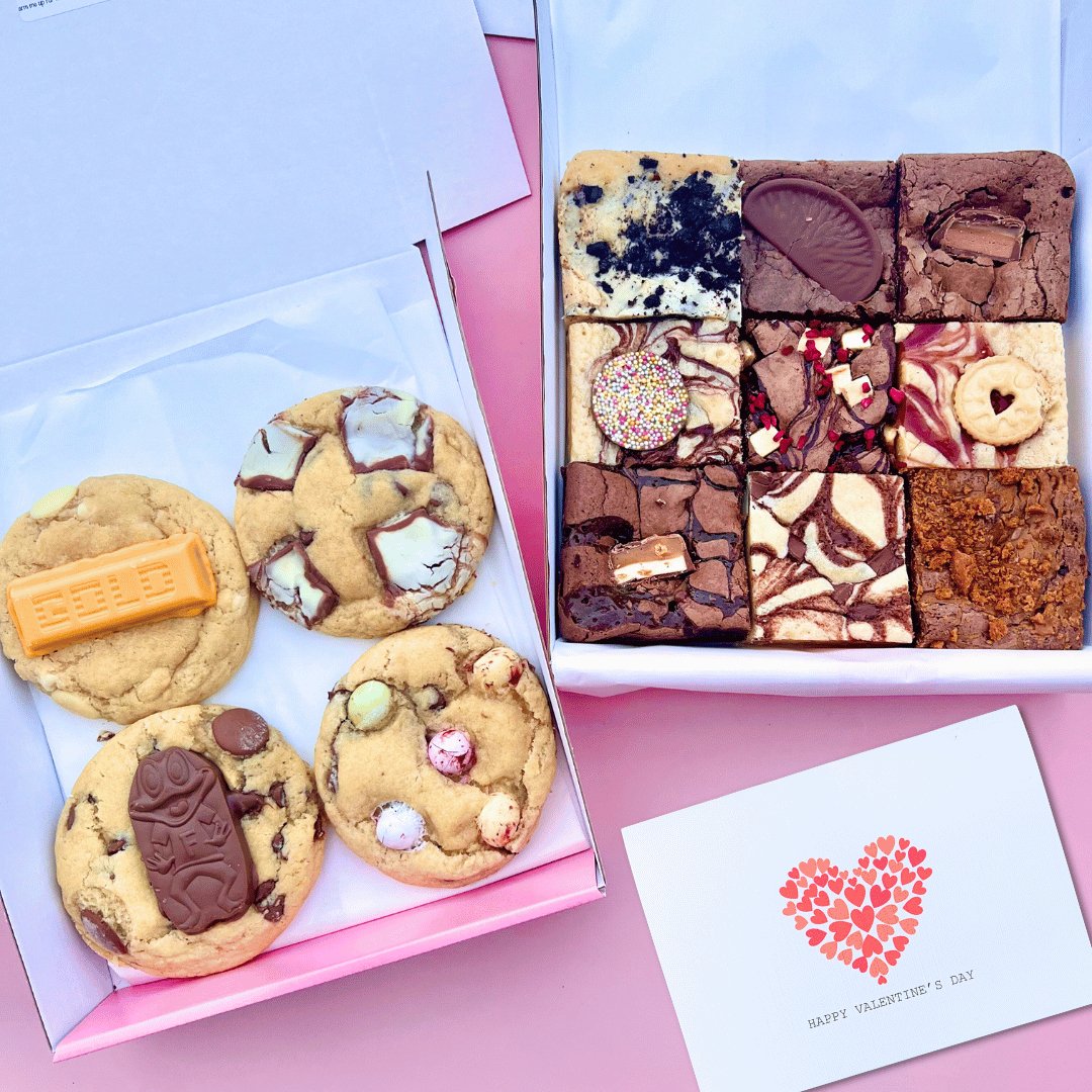 Valentines Ultimate Brownie, Blondie & Cookie Bundle - Blondies Bakes